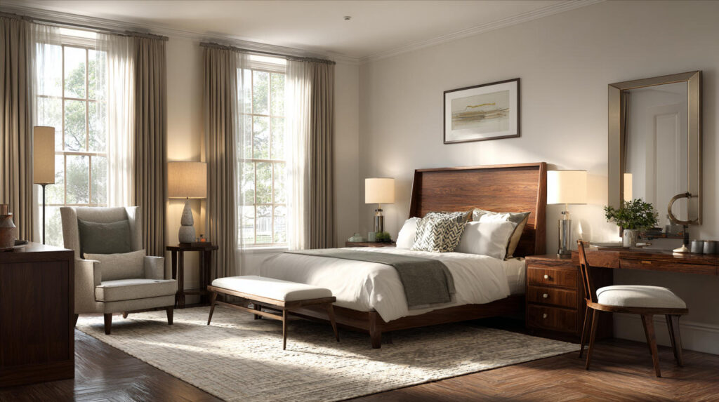 Desain Kamar Tamu Hotel dengan Sentuhan Klasik Modern