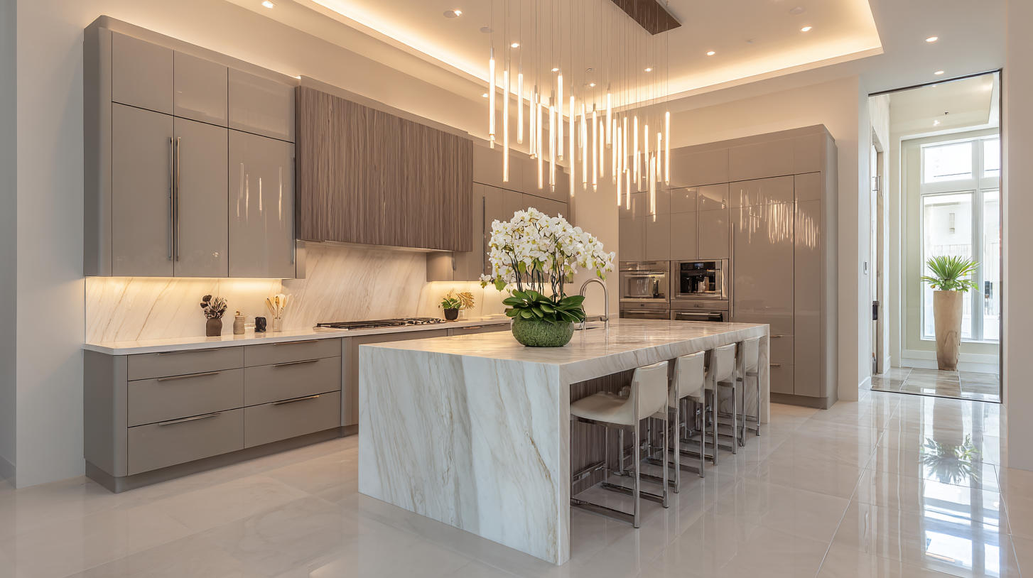 Top 10 Modern Greige Kitchen Cabinets Ideas in Indonesia