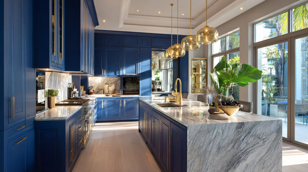 Top 10 Navy Blue Kitchen Cabinets Ideas in Indonesia 1 Top 10 Navy Blue Kitchen Cabinets Ideas in Indonesia