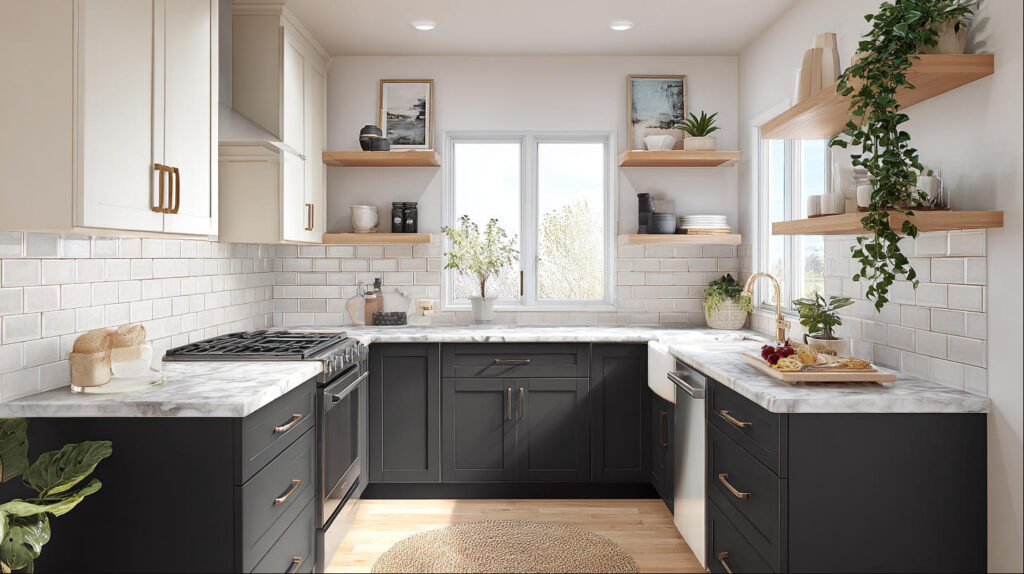 Dark vs Light Kitchen Cabinet Design for Small Kitchens 1 Dark vs Light Kitchen Cabinet Design for Small Kitchens by PA HOME.