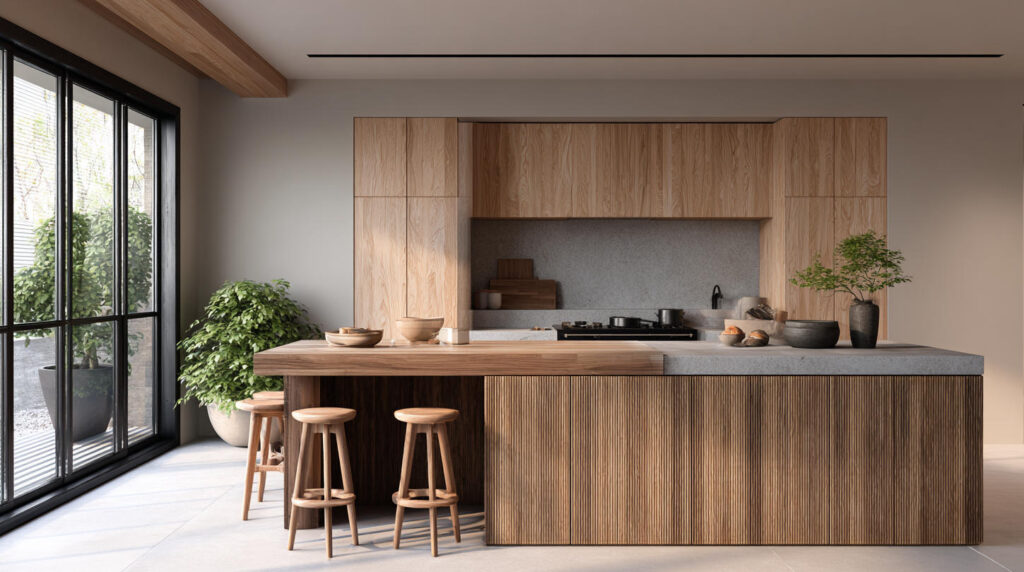 Modern Kitchen Cabinet Design with Island for Indonesian Homes 1 Modern Kitchen Cabinet Design with Island for Indonesian Homes by PA HOME.
