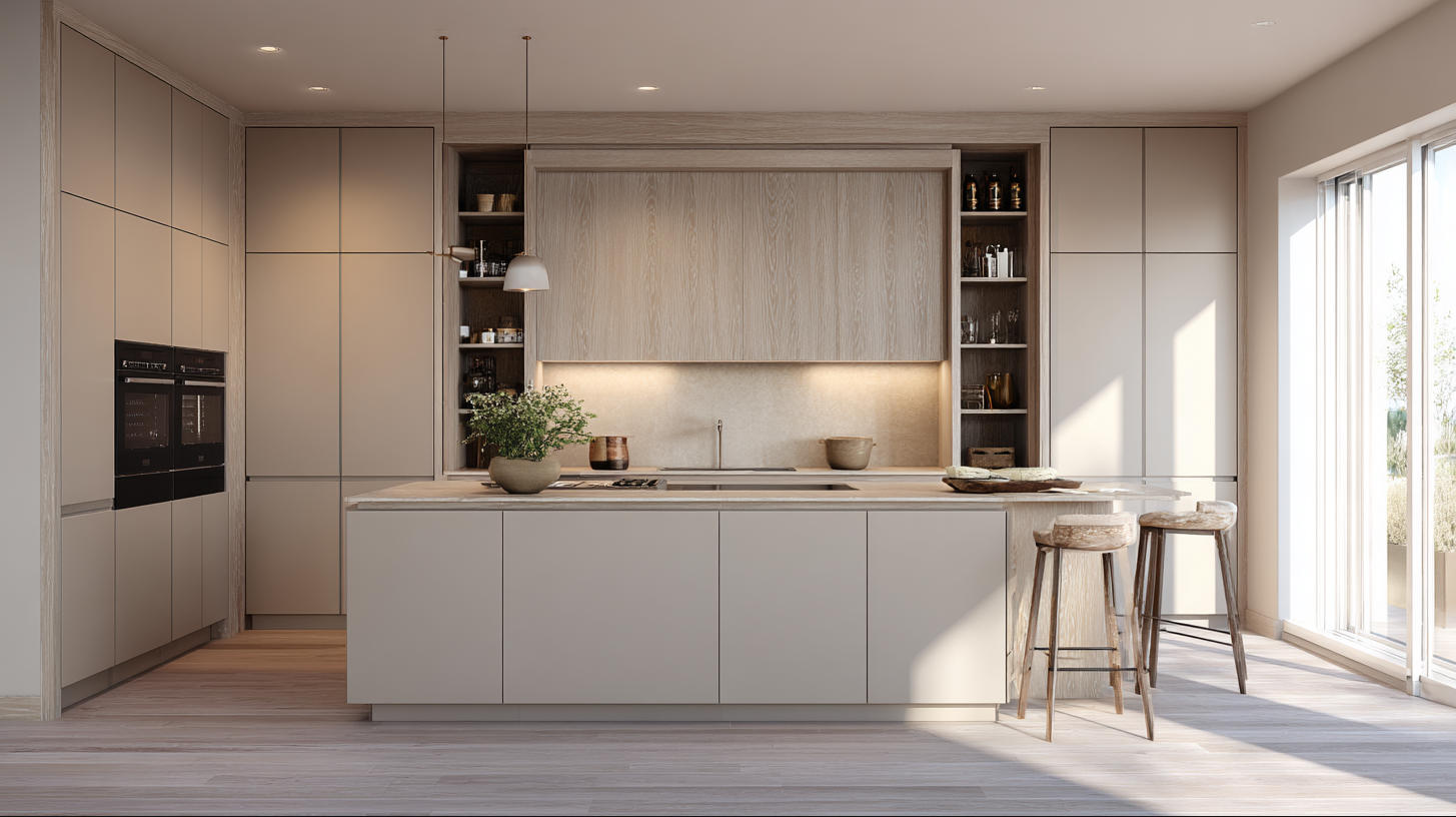Modern Minimalist Kitchen Cabinets Popular in Indonesia