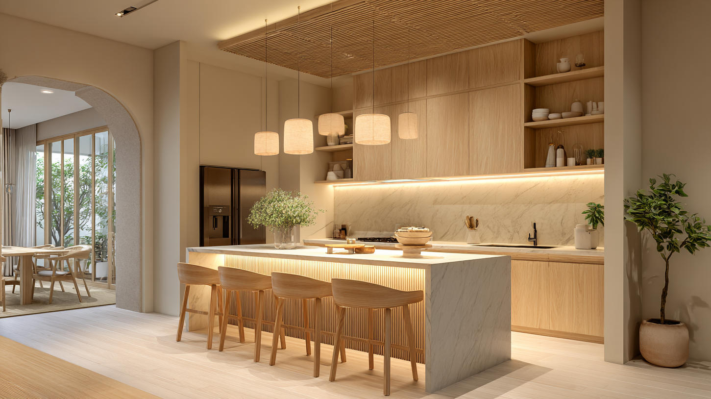 Open Kitchen Cabinet Design Ideas for Indonesian Homes by PA HOME