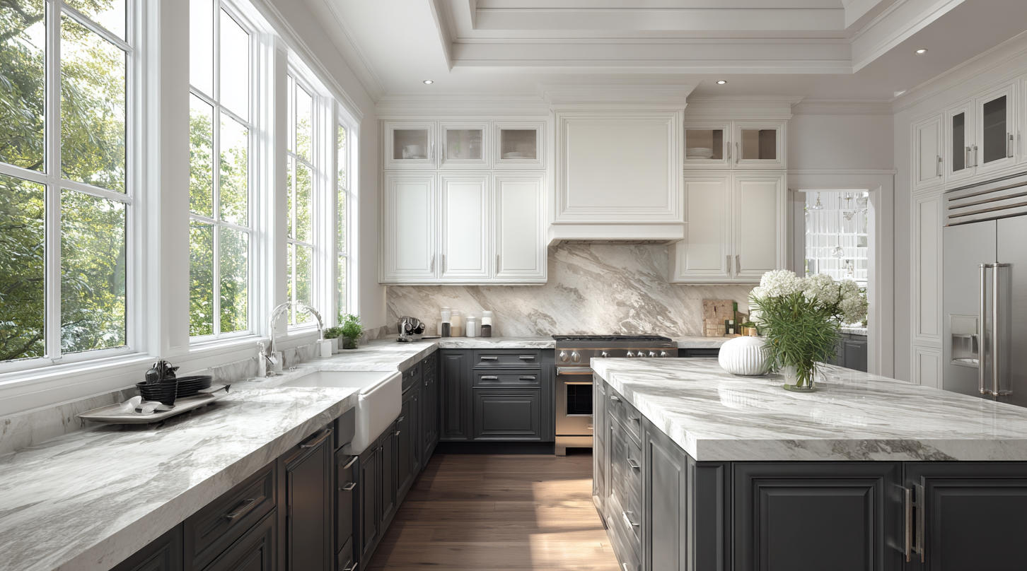 Two-Tone Kitchen Cabinet Designs Loved by Indonesian Homeowners