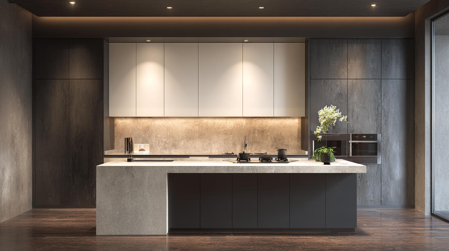 Modern Minimalist Kitchen Cabinets Popular in Indonesia