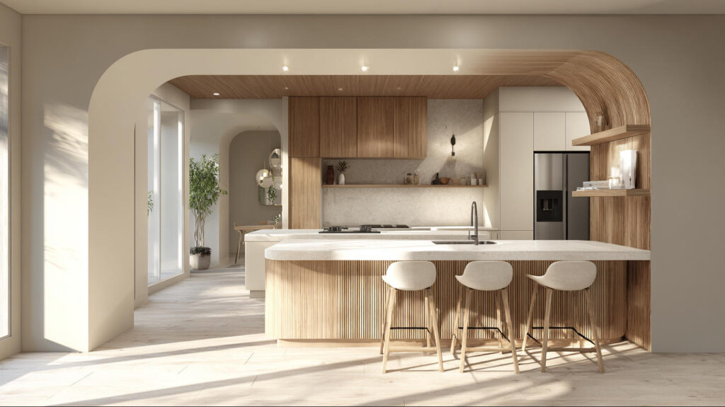 Top Custom Furniture Trends in Indonesia 21 PA HOME storage cabinets with rounded edges and soft corners, creating a safe and modern interior for homes with children or pets.