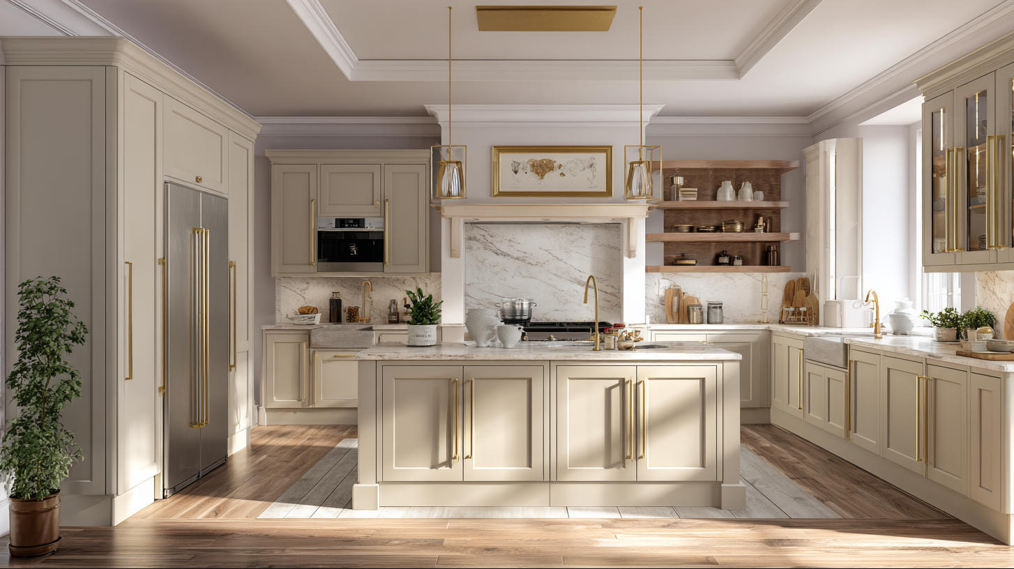 20 Elegant Beige Kitchen Cabinets Ideas for a Warm Kitchen