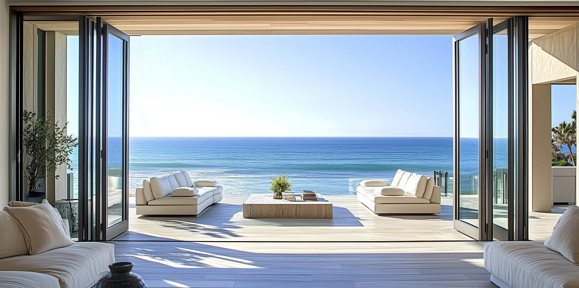 aluminium door in Bali beach resort