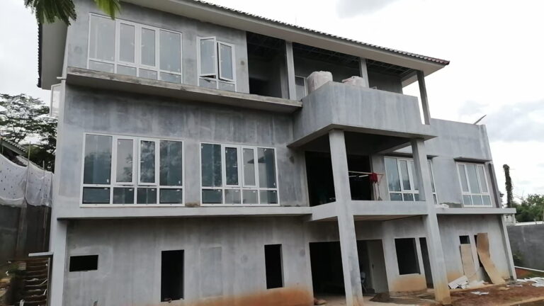 Aluminum windows that installed for bogor villa Indonesia