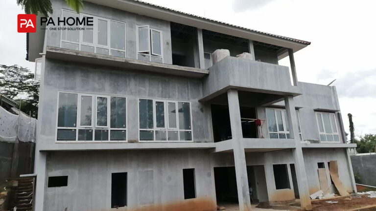Aluminum windows that installed for bogor villa Indonesia