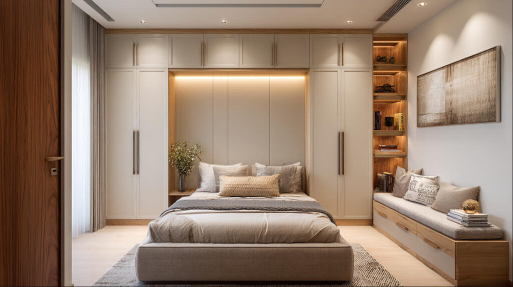 Ide Desain Lemari Pakaian Kamar Tidur Kecil