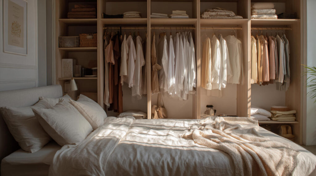 Ide Desain Lemari Pakaian Kamar Tidur Kecil