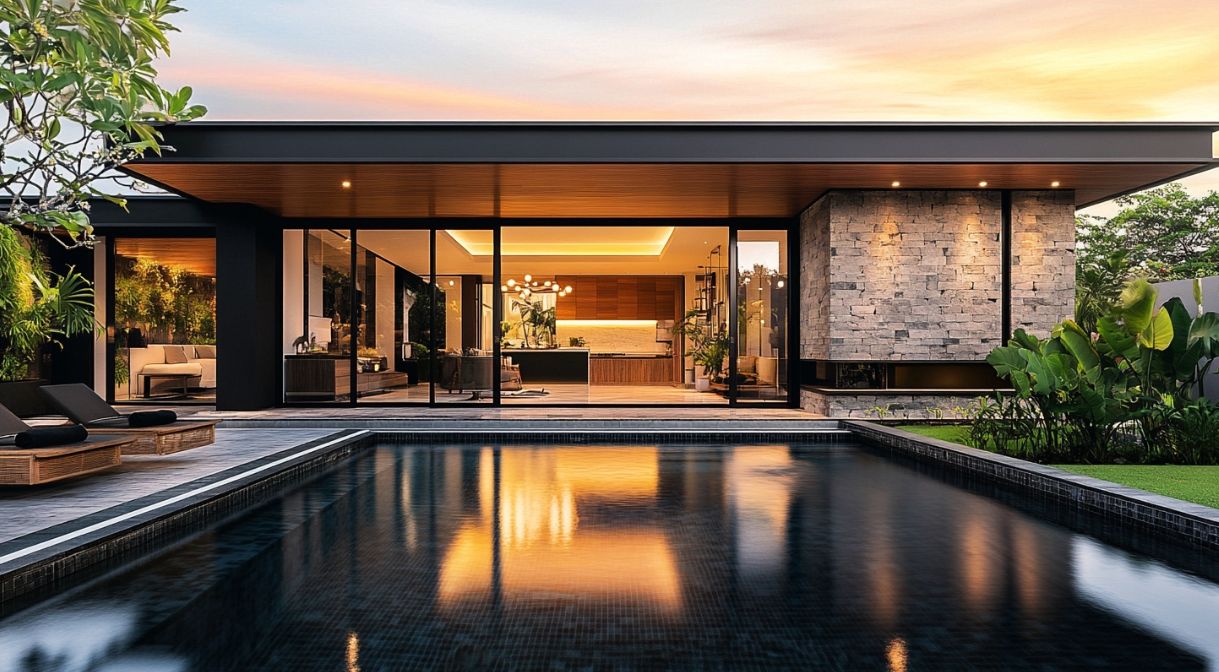 Indonesia villa renovation materials
