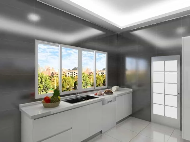 Contemporary Elegance in Kitchen Design: Embracing Minimalism and Functionality 2 Modern white lacquer gloss kitchen cabinets