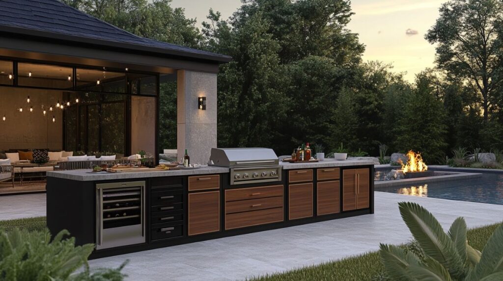 10 Outdoor Kitchen Cabinet Design Ideas for American Homes in 2026 1 American backyard outdoor kitchen design