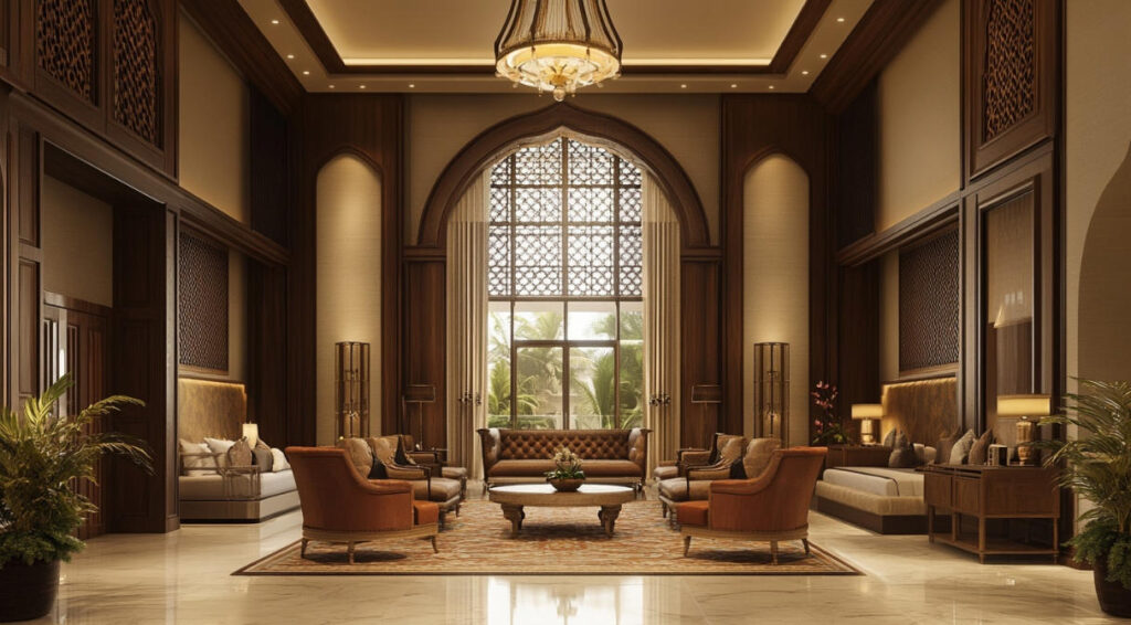 10 Produsen Furnitur Hotel Kustom Terbaik di India 1 Produsen Furnitur Hotel Kustom di India untuk furnitur lobi hotel mewah