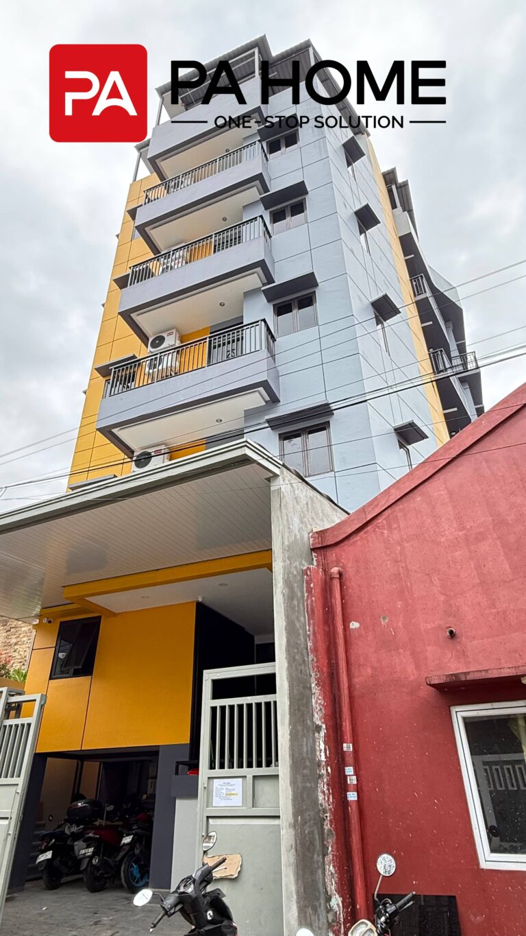 Exterior view of Indonesia rental apartment renovation custom cabinet project by PA Home.