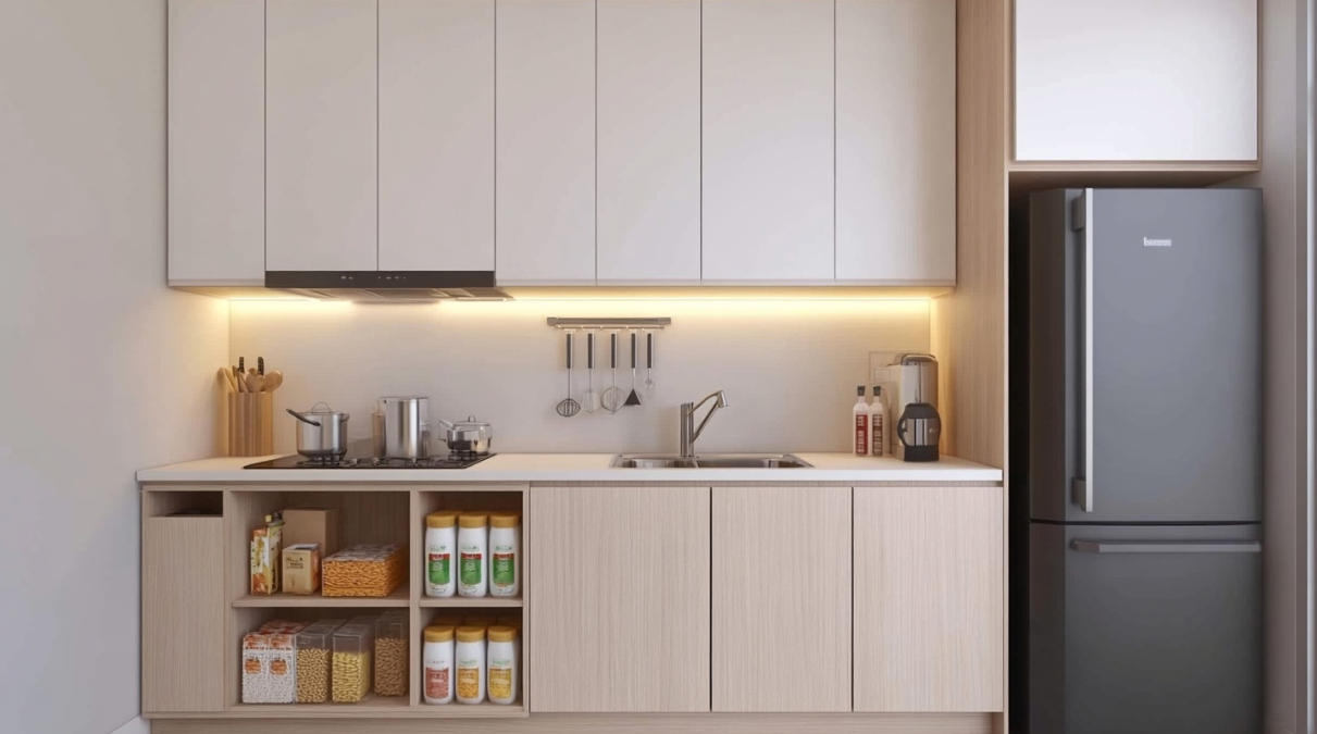 13 Compact Kitchen Cabinet Designs for Small Apartments in Indonesia