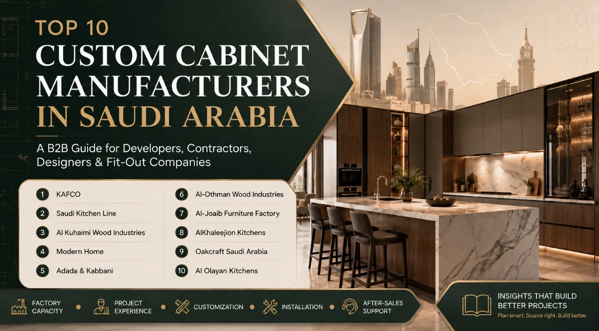 Top 10 Custom Cabinet Manufacturers in Saudi Arabia
