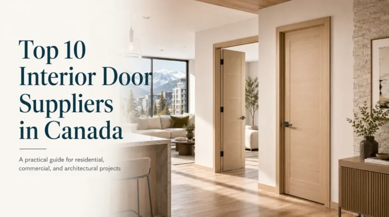 Top 10 Interior Door Suppliers in Canada