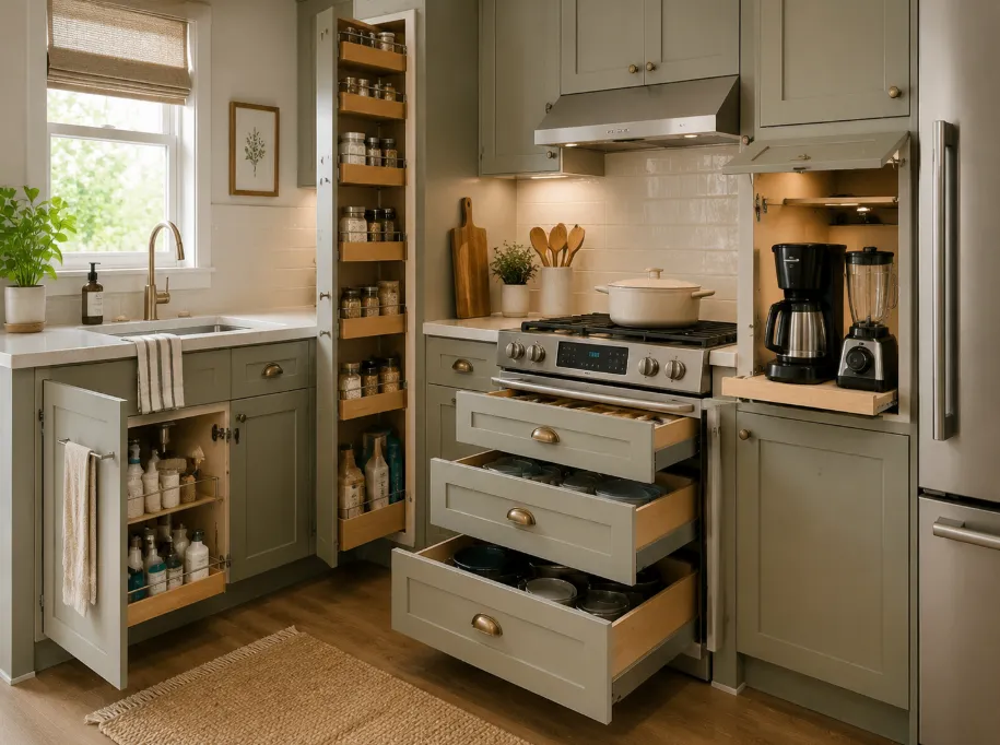 Hidden Kitchen Storage Ideas for Small Kitchens 1 hidden kitchen storage ideas for small kitchen