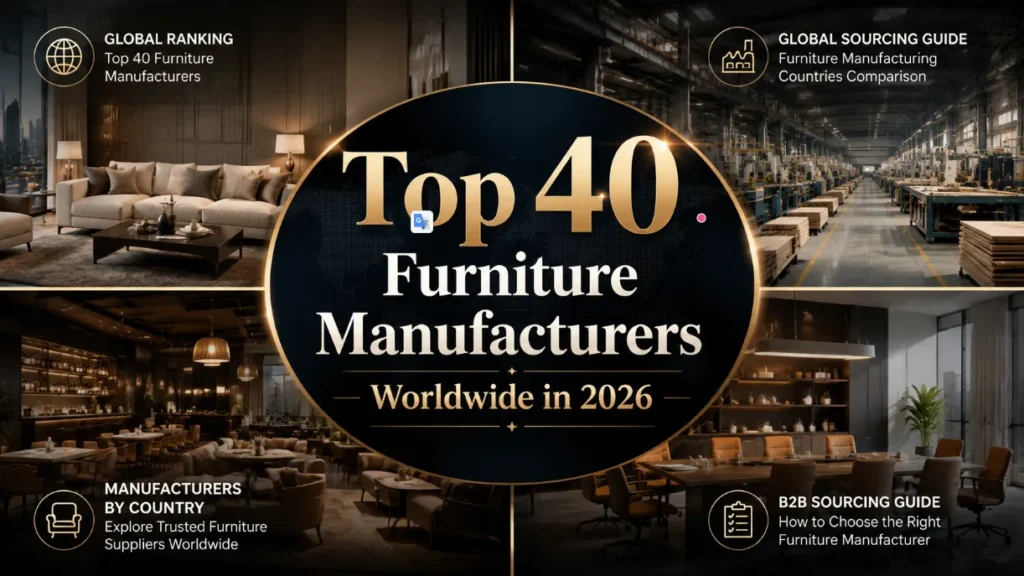Top 40 Furniture Manufacturers Worldwide in 2026: Global Ranking & B2B Sourcing Guide 1 Top 40 Furniture Manufacturers Worldwide in 2026