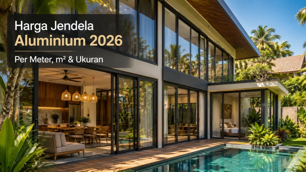 Harga Jendela Aluminium 2026: Per Meter, per m², Ukuran & Cara Menghitung 1 Harga jendela aluminium 2026 per meter, per m², dan berdasarkan ukuran