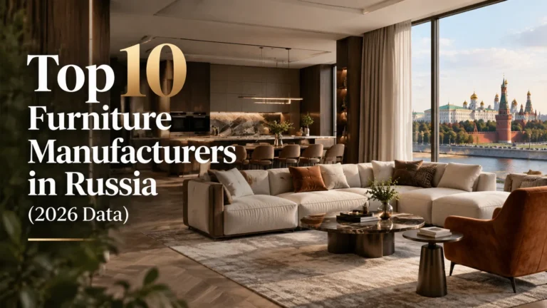 Top 10 furniture manufacturers in Russia 2026 featuring modern Russian interior design and furniture industry overview