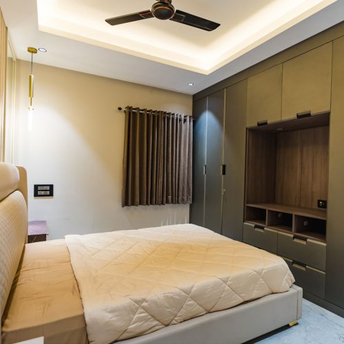 India Whole House Customization - Wardrobe with TV Cabinet and Storage