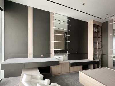 Indonesia Mirrored Room Custom Cabinets 10 Indonesia Mirrored Room Custom Cabinets featuring modern vanity and storage solutions.