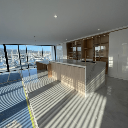 Luxury Whole House Custom in Melbourne 9 terrace cabinet joinery with recessed lighting