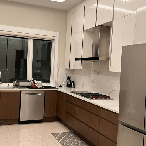 Pittsburgh High-end Whole House Custom in America 8 Luxury kitchen design with custom cabinets and modern appliances in Pittsburgh High-end Whole House Custom project.