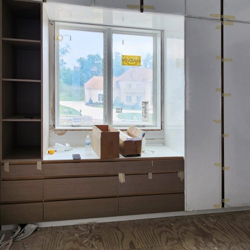 Pittsburgh High-end Whole House Custom in America 13 Pittsburgh High-end Whole House Custom walk-in closet installation with modern shelving