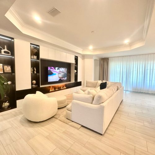 America Custom TV Cabinet with Elegant Design