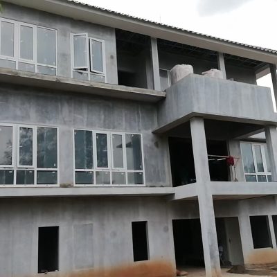 White Aluminum Windows Installation for Luxury Villa in Bogor 4 Aluminum windows that installed for bogor villa Indonesia