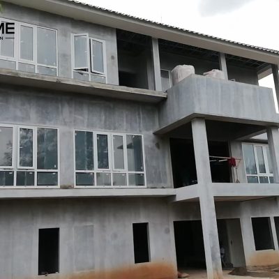 White Aluminum Windows Installation for Luxury Villa in Bogor 6 Aluminum windows that installed for bogor villa Indonesia