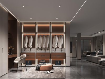 Showroom whole house custom case wardrobe
