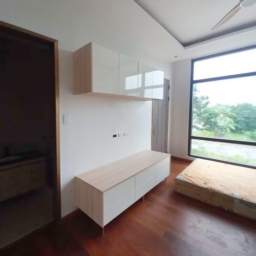 Whole House Custom in Philippines 4 Custom TV cabinet design in a whole house custom project in the Philippines with modern touches.