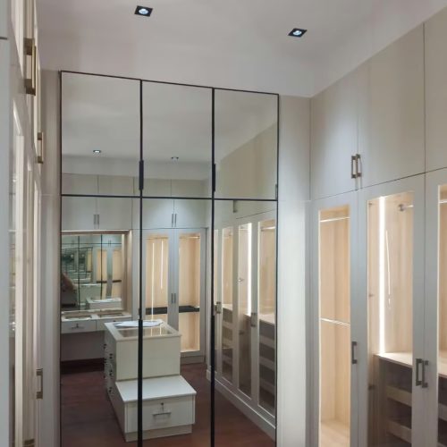 Whole House Custom in Philippines 8 Custom walk-in closet with mirrored doors, as part of Whole House Custom in Philippines.